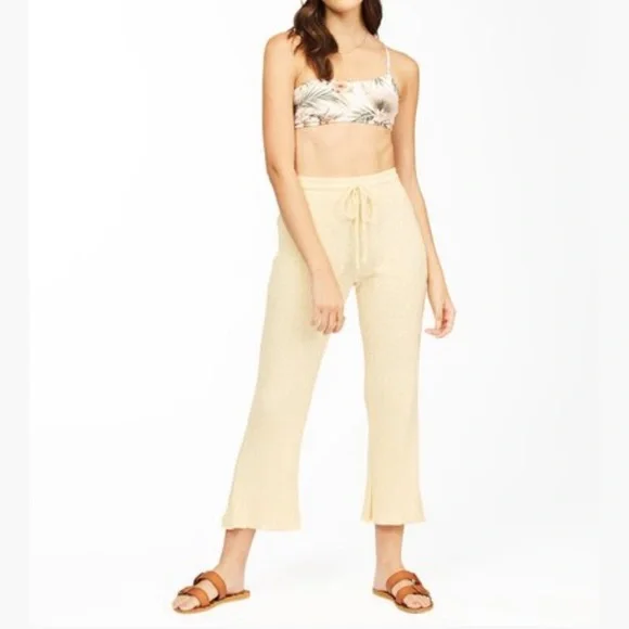 Billabong Cream Flare Pants - Picture 3 of 6